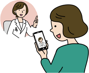 3.診療日当日にアプリを立ち上げ、診療を受ける