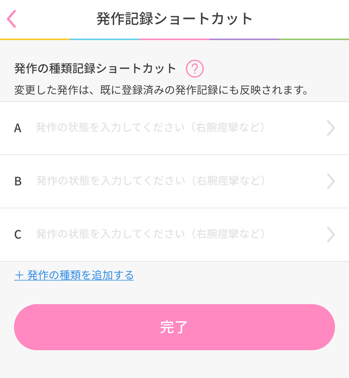 発作の種類