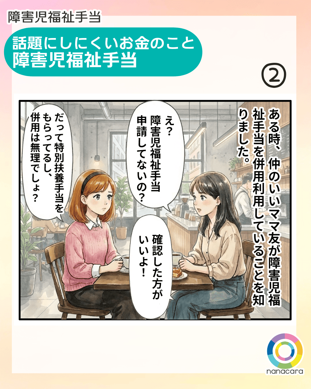 障害児福祉手当 話題にしにくいお金のこと 障害児福祉手当 ある時、仲のいいママ友が障害児福祉手当を併用利用していることを知りました。