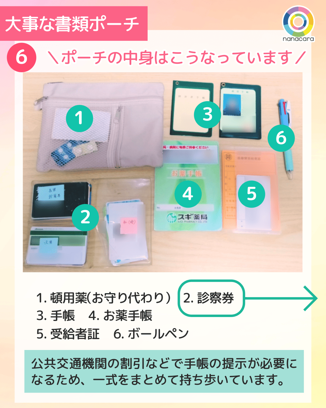 大事な書類ポーチ