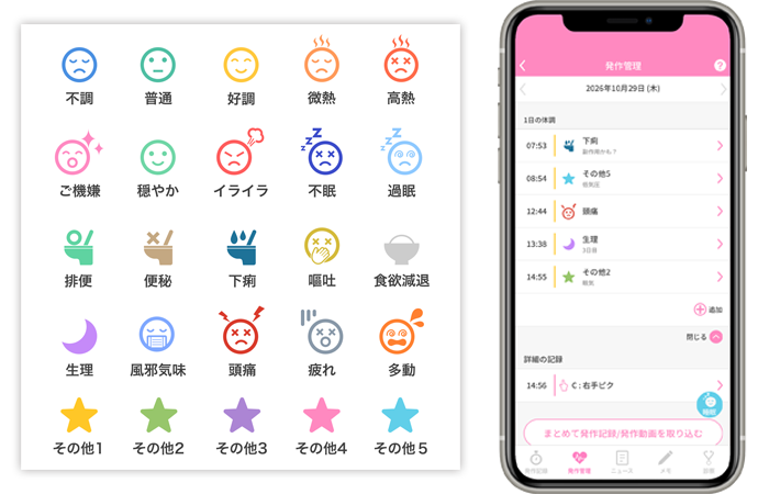 【nanacara】体調スタンプをリニューアルしました！